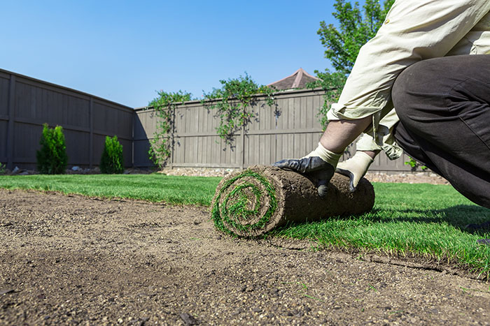 Landscape design and installation process in Southwest Michigan.
